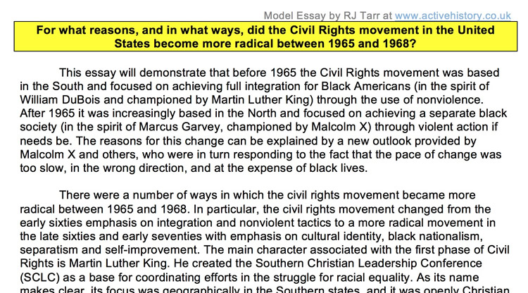 how did the civil rights movement change america essay