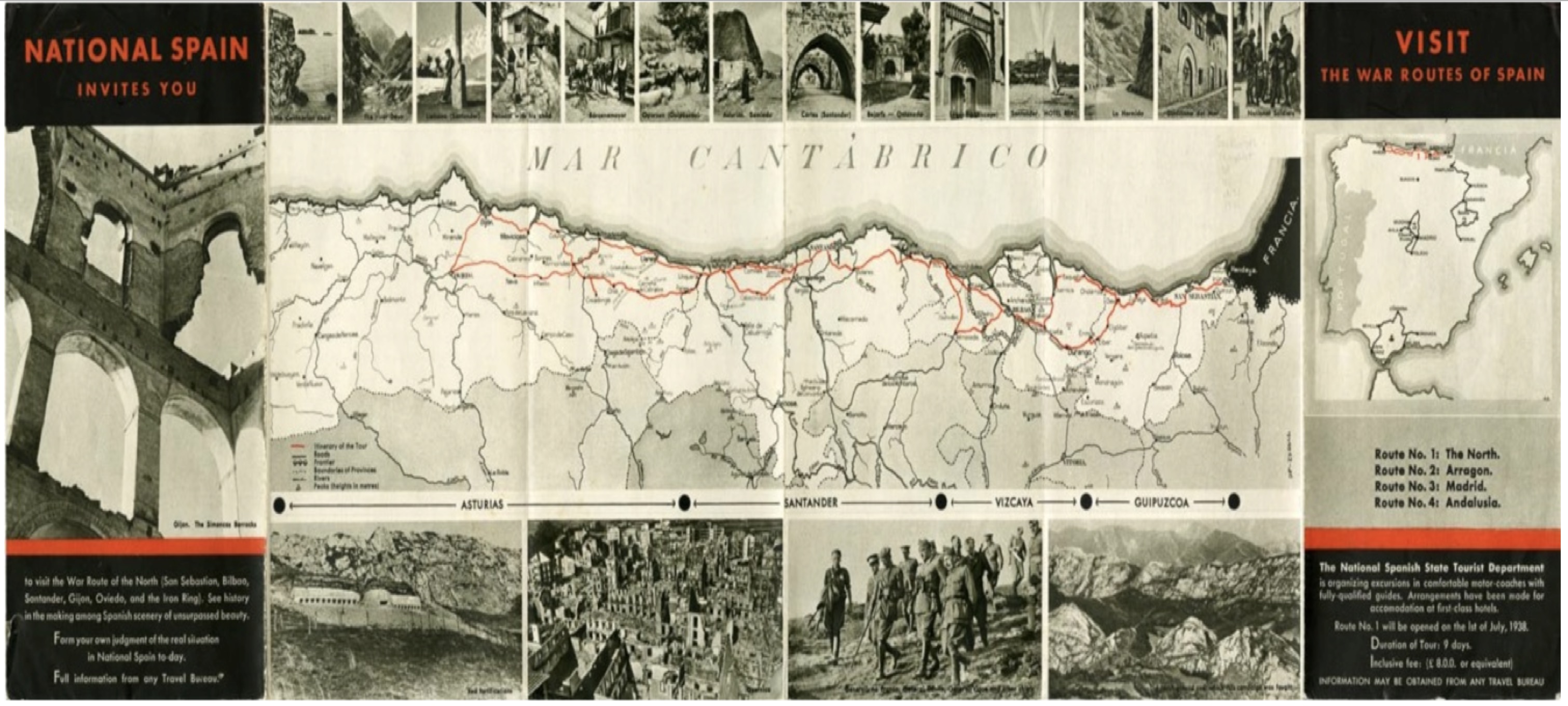 A Nationalist travel brochure produced during the war offering tours of battlefield sites