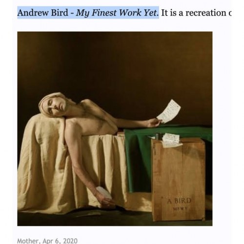 My Finest Work Yet - Andrew Bird